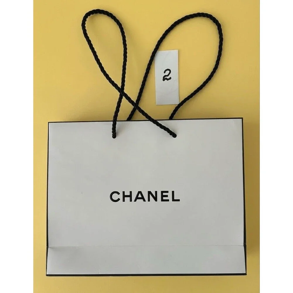 Authentic Chanel Packaging Set – 3 Paper Shopping Bags & 1 Pillow Box